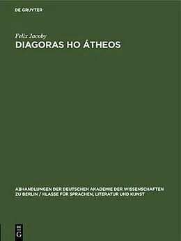 E-Book (pdf) Diagoras ho átheos von Felix Jacoby