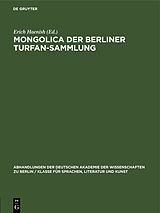 E-Book (pdf) Mongolica der Berliner Turfan-Sammlung von 