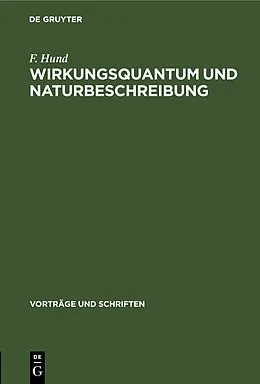 E-Book (pdf) Wirkungsquantum und Naturbeschreibung von F. Hund