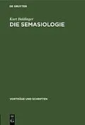 PDF Die Semasiologie von Kurt Baldinger