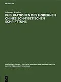 PDF Publikationen des modernen chinesisch-tibetischen Schrifttums von Johannes Schubert