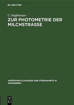 E-Book (pdf) Zur Photometrie der Milchstraße von C. Hoffmeister