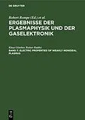 E-Book (pdf) Electric Properties of Weakly Nonideal Plasmas von Klaus Günther, Rainer Radtke