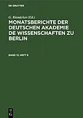 E-Book (pdf) Monatsberichte der Deutschen Akademie de Wissenschaften zu Berlin. Band 13, Heft 9 von 