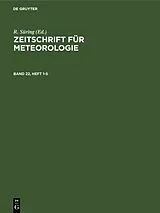 PDF Zeitschrift für Meteorologie. Band 22, Heft 1-5 von