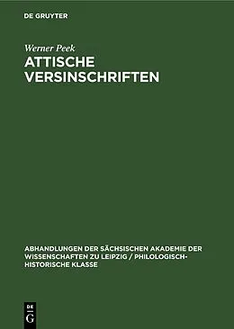 E-Book (pdf) Attische Versinschriften von Werner Peek