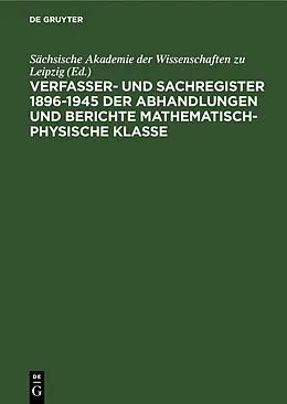 E-Book (pdf) Sächsische Akademie der Wissenschaften zu Leipzig von 
