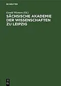 E-Book (pdf) Sächsische Akademie der Wissenschaften zu Leipzig von 