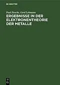 E-Book (pdf) Ergebnisse in der Elektronentheorie der Metalle von Paul Ziesche, Gerd Lehmann