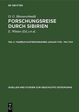 E-Book (pdf) Tagebuchaufzeichnungen Januar 1723 - Mai 1724 von D. G. Messerschmidt