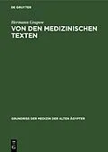 E-Book (pdf) Von den medizinischen Texten von Hermann Grapow
