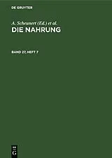 E-Book (pdf) Die Nahrung. Band 27, Heft 7 von