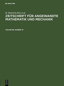 eBook (pdf) Zeitschrift für Angewandte Mathematik und Mechanik. Volume 69, Number 10 de 