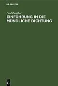 E-Book (pdf) Einführung in die mündliche Dichtung von Paul Zumthor
