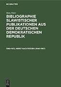 1968-1972, nebst Nachträgen (1946-1967)