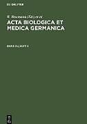 Fester Einband Acta Biologica et Medica Germanica. Band 28, Heft 2 von 