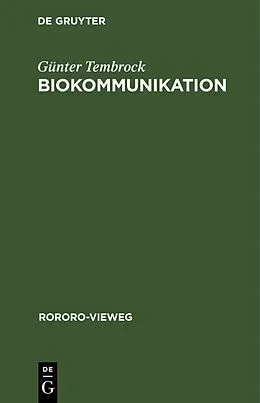 E-Book (pdf) Biokommunikation von Günter Tembrock