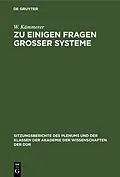 E-Book (pdf) Zu einigen Fragen großer Systeme von E.-G. Woschni, F.-H. Lange, K. Reinisch