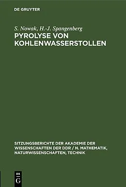 E-Book (pdf) Pyrolyse von Kohlenwasserstollen von S. Nowak, H.-J. Spangenberg