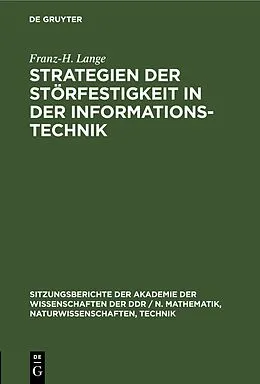 E-Book (pdf) Strategien der Störfestigkeit in der Informationstechnik von Franz-H. Lange