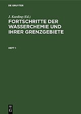 E-Book (pdf) Fortschritte der Wasserchemie und ihrer Grenzgebiete. Heft 1 von 