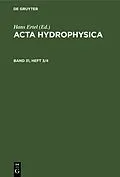 E-Book (pdf) Acta Hydrophysica. Band 31, Heft 3/4 von 
