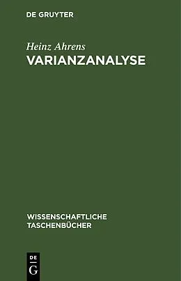 E-Book (pdf) Varianzanalyse von Heinz Ahrens