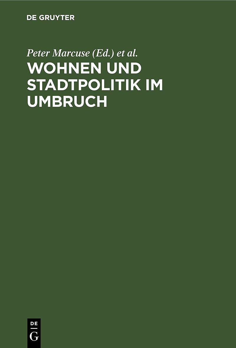 Wohnen und Stadtpolitik im Umbruch