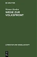 E-Book (pdf) Wege zur Volksfront von Werner Herden