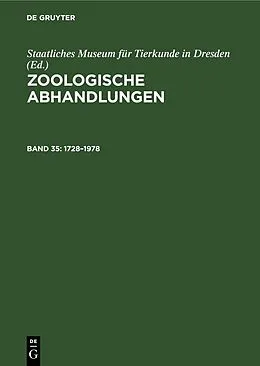 E-Book (pdf) 250 Jahre Staatliches Museum für Tierkunde Dresden 17281978 von 