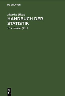 E-Book (pdf) Handbuch der Statistik von Maurice Block