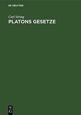 E-Book (pdf) Platons Gesetze von Carl Vering