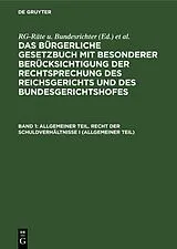 PDF Allgemeiner Teil. Recht der Schuldverhältnisse I (Allgemeiner Teil) von