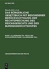 PDF Allgemeiner Teil. Recht der Schuldverhältnisse I (allgemeiner Teil) von 