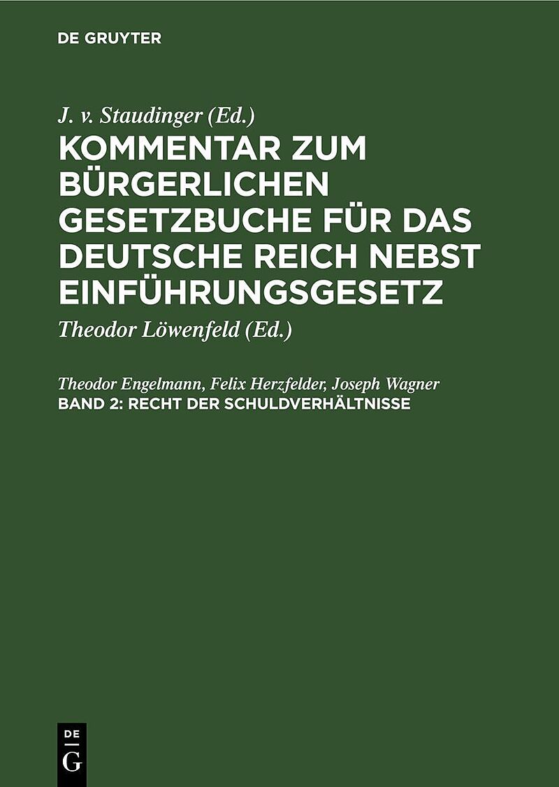 Recht der Schuldverhältnisse