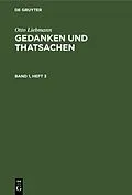 E-Book (pdf) Gedanken und Thatsachen. Band 1, Heft 3 von Otto Liebmann
