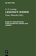 PDF Theologische Streitschriften. Briefe von Lessing von 