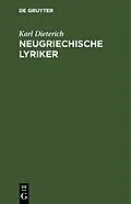 E-Book (pdf) Neugriechische Lyriker von Karl Dieterich