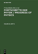 eBook (pdf) Fortschritte der Physik / Progress of Physics. Volume 34, Number 6 de 