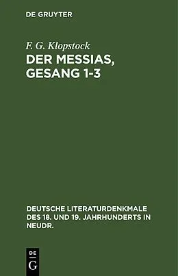 PDF Der Messias, Gesang 1-3 von F. G. Klopstock