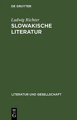E-Book (pdf) Slowakische Literatur von Ludwig Richter