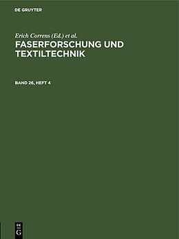 E-Book (pdf) Faserforschung und Textiltechnik / Faserforschung und Textiltechnik. Band 26, Heft 4 von 