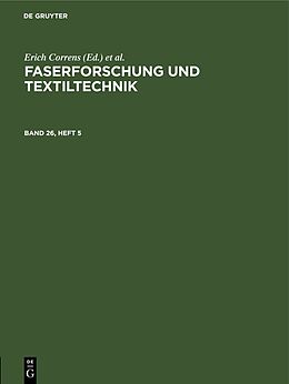 E-Book (pdf) Faserforschung und Textiltechnik / Faserforschung und Textiltechnik. Band 26, Heft 5 von 