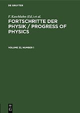 eBook (pdf) Fortschritte der Physik / Progress of Physics. Volume 32, Number 1 de 
