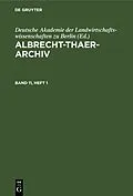 E-Book (pdf) Albrecht-Thaer-Archiv. Band 11, Heft 1 von 