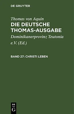 E-Book (pdf) Christi Leben von Thomas von Aquin