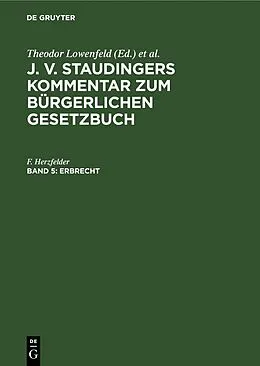 E-Book (pdf) Erbrecht von F. Herzfelder