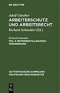 E-Book (pdf) Betriebsstillegungsverordnung von Richard Schneider