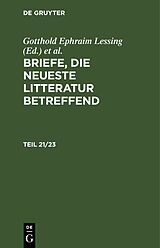 E-Book (pdf) Briefe, die neueste Litteratur betreffend. Teil 21/23 von 