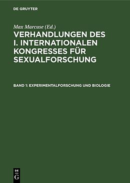 Livre Relié Experimentalforschung und Biologie de 